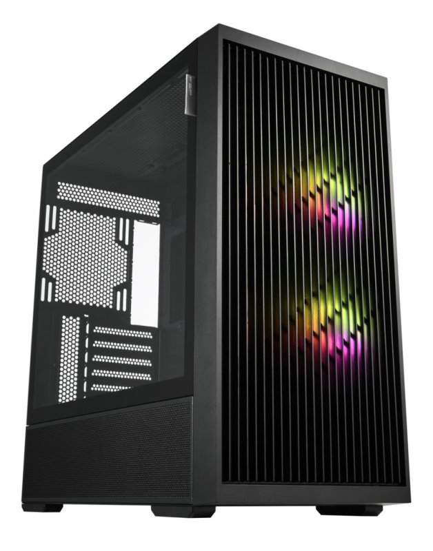FSP M330-BA / Midi Tower / Transpar. / Černá - obrázek č. 1
