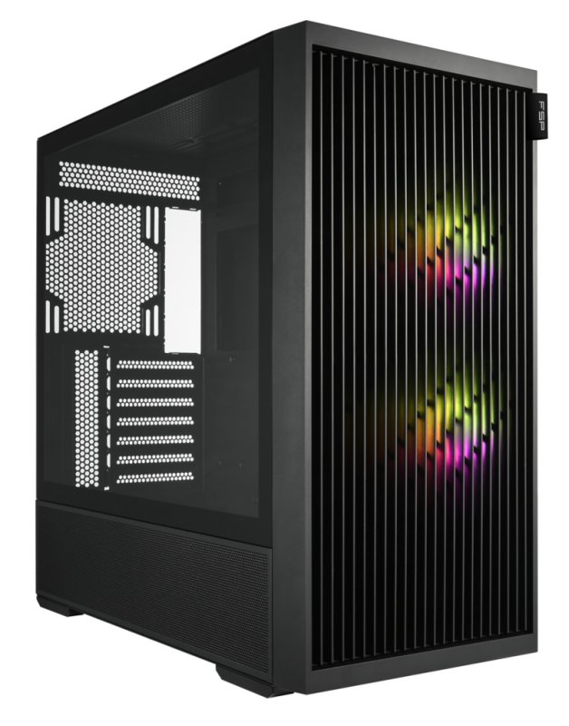 FSP M330-BA / Midi Tower / Transpar. / Černá - obrázek produktu