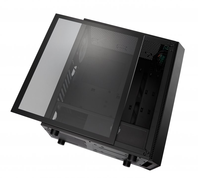 FSP/ Fortron ATX Midi Tower CMT350 Black, průhledná bočnice, 1 x A. RGB LED 120 mm ventilátor - obrázek č. 1