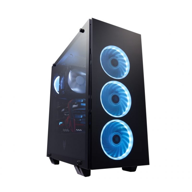 FSP/ Fortron ATX Midi Tower CMT510 black, průhledná bočnice, 4 x RGB LED 120 mm ventilátor - obrázek produktu