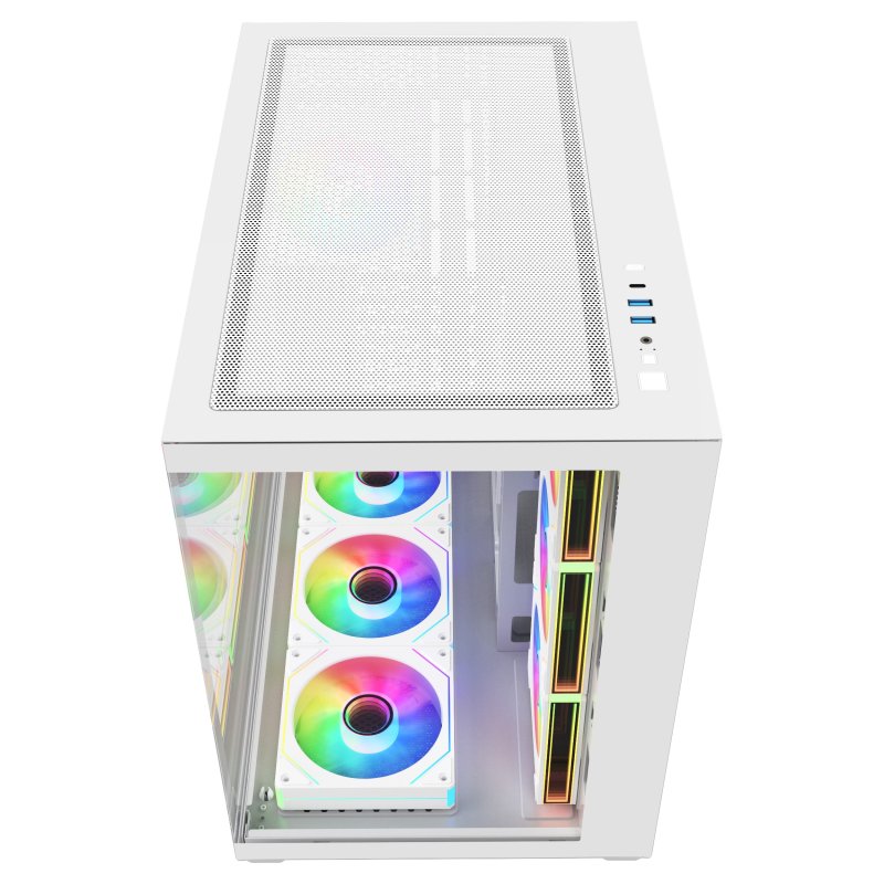 FSP M341-WA / Midi Tower / Transpar. / Bílá - obrázek č. 3