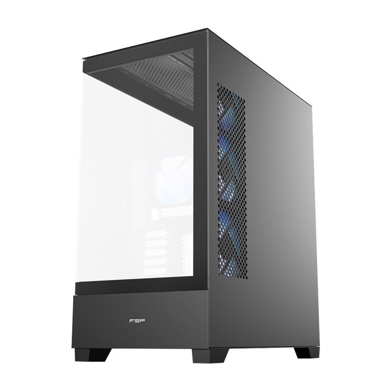 FSP M370-BA / Midi Tower / Transpar. / Černá - obrázek č. 2