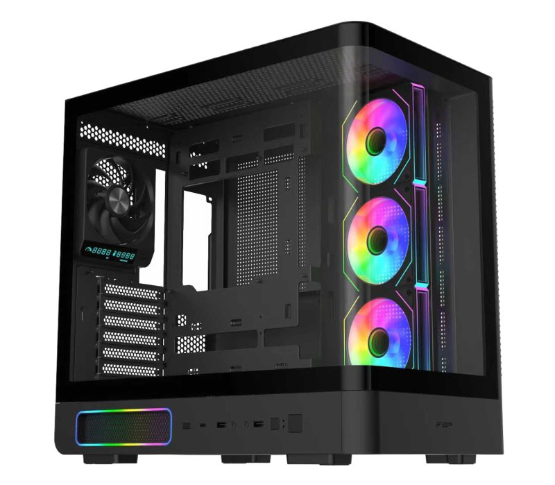 FSP M581-BA / Midi Tower / Transpar. / Černá - obrázek č. 1