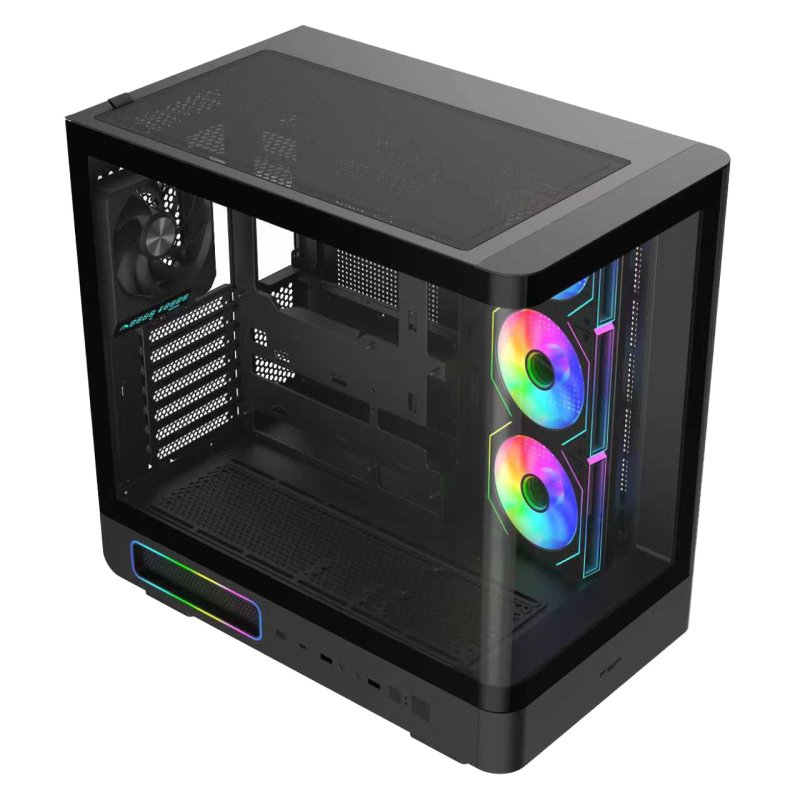FSP M581-BA / Midi Tower / Transpar. / Černá - obrázek produktu