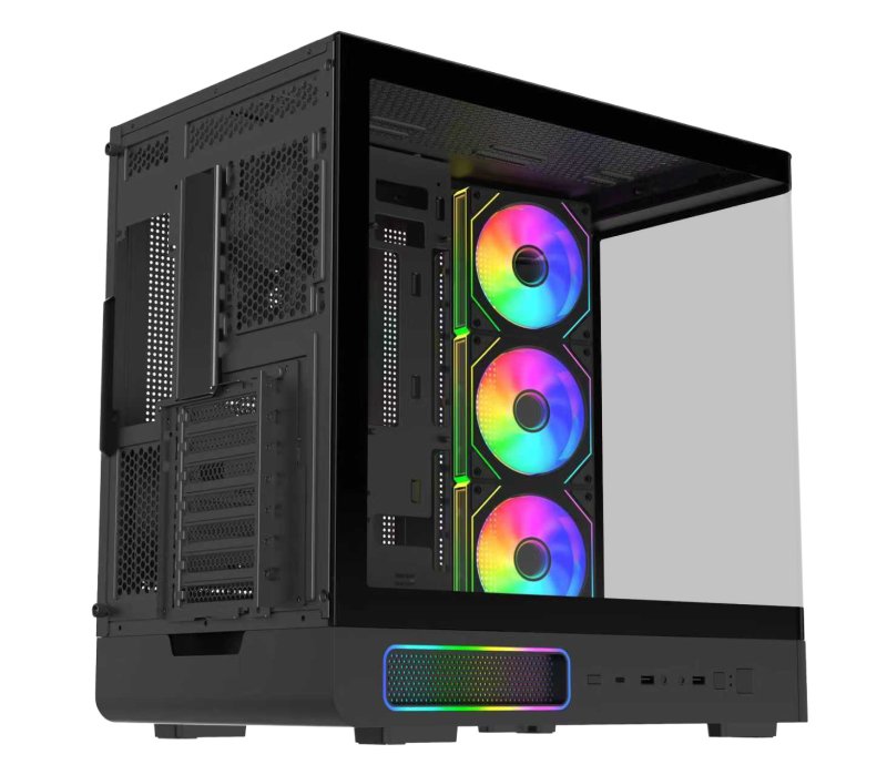 FSP M581-BA / Midi Tower / Transpar. / Černá - obrázek č. 2