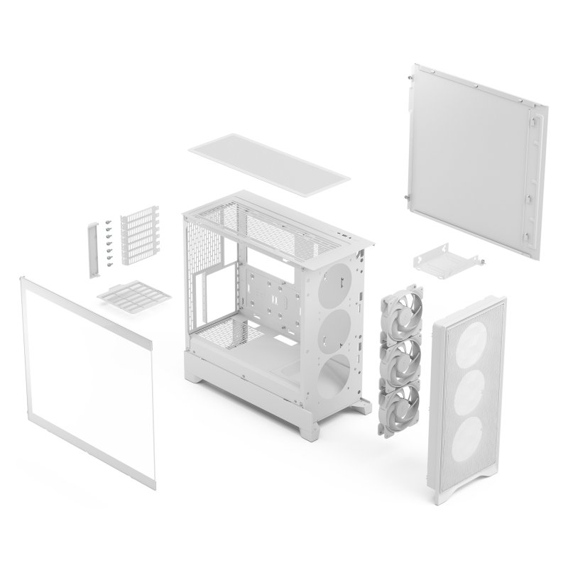 Fractal Pop 2 Air / Midi Tower / Transpar. / Bílá - obrázek č. 7