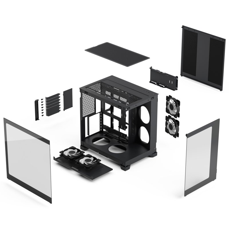 Fractal Pop 2 Vision / Midi Tower / Transpar. / Černá - obrázek č. 7