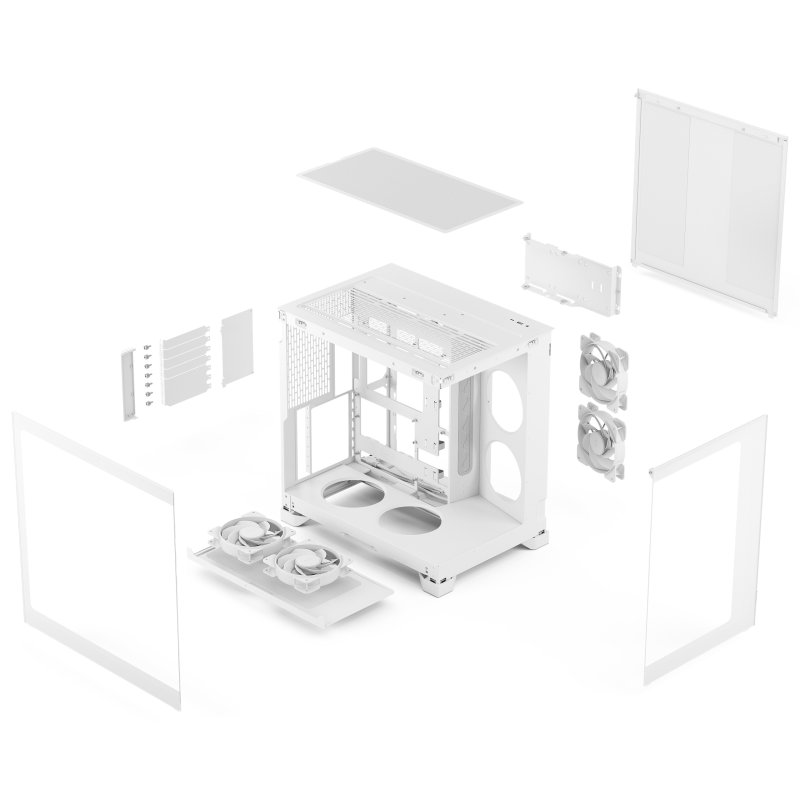 Fractal Pop 2 Vision / Midi Tower / Transpar. / Bílá - obrázek č. 8