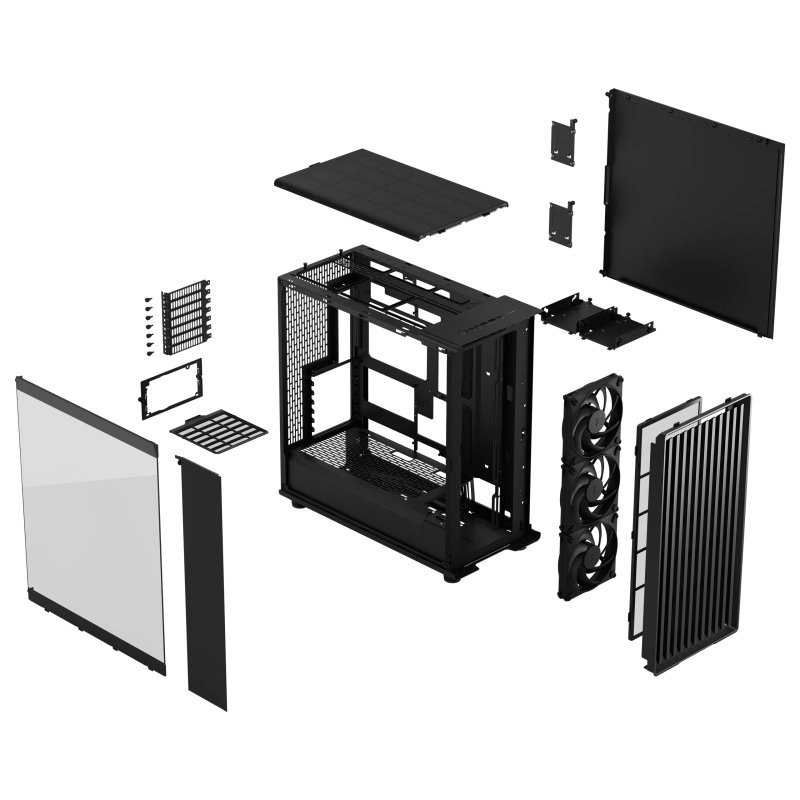 Fractal Design North XL Momentum Edition / Big Tower / Transpar. / Černá - obrázek č. 4