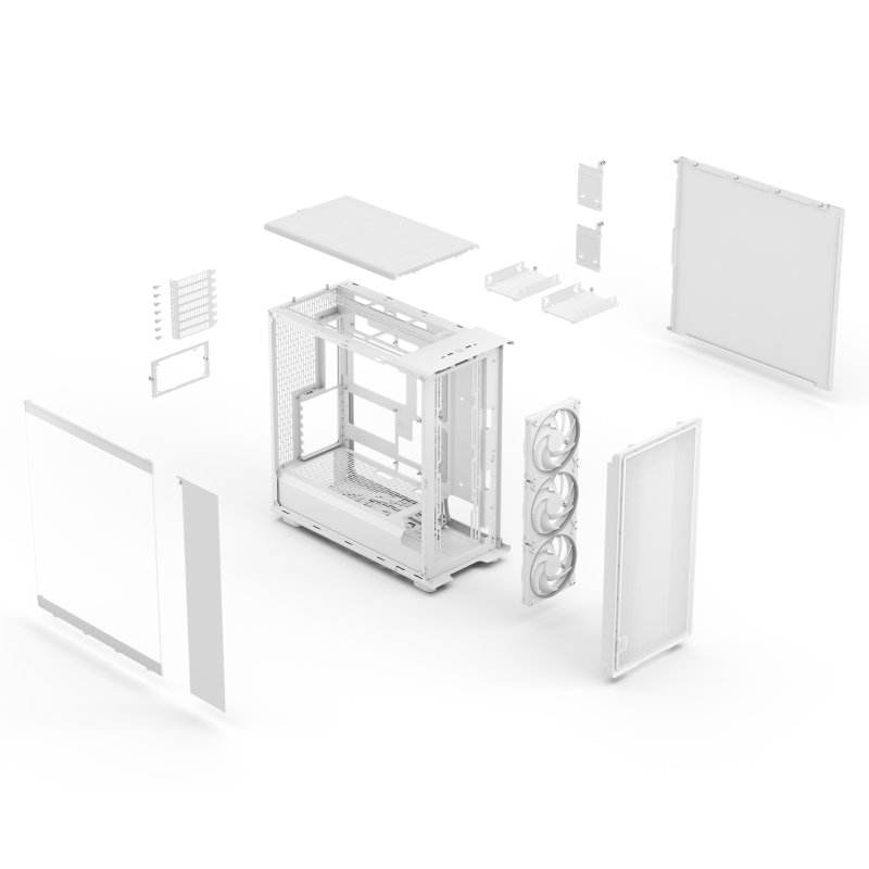 Fractal Design Epoch XL  White TG RGB Clear tint - obrázek č. 3