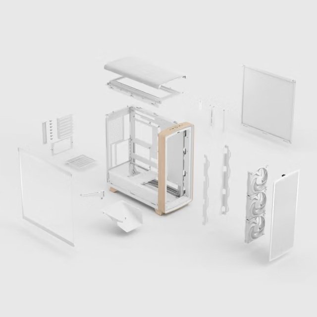 Fractal Design Summit Chalk White TG Clear Tint - obrázek č. 6