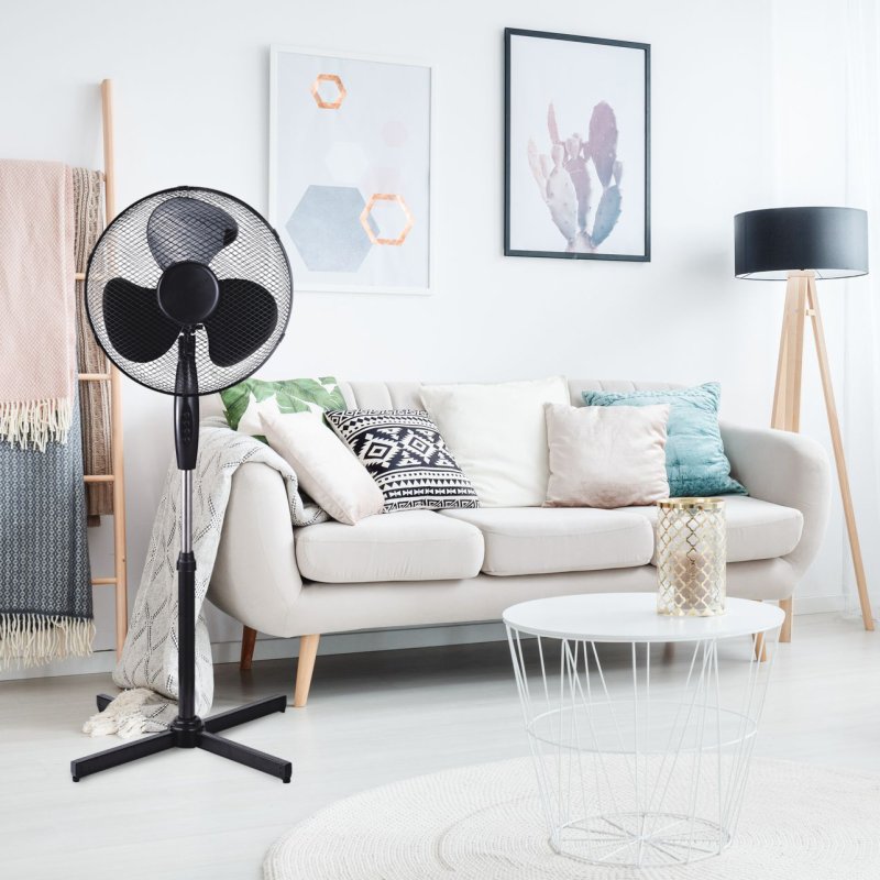 Platinet PSF1616B stojanový ventilátor 40 cm, oscilace, černá - obrázek č. 1