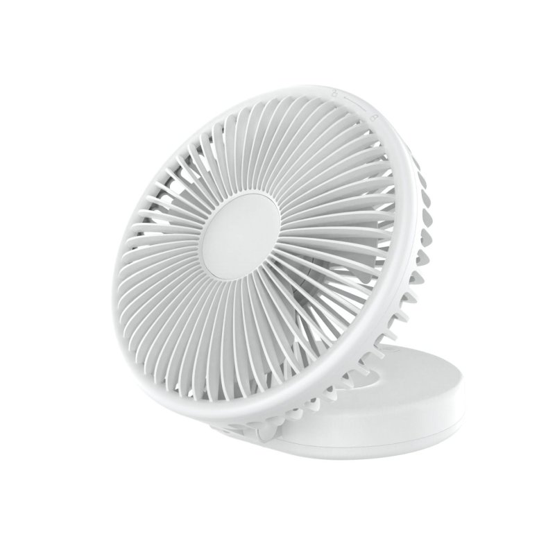 Platinet PRDF0396 skládací stolní ventilátor 19 cm, akumulátor 2400 mAh, bílá - obrázek produktu