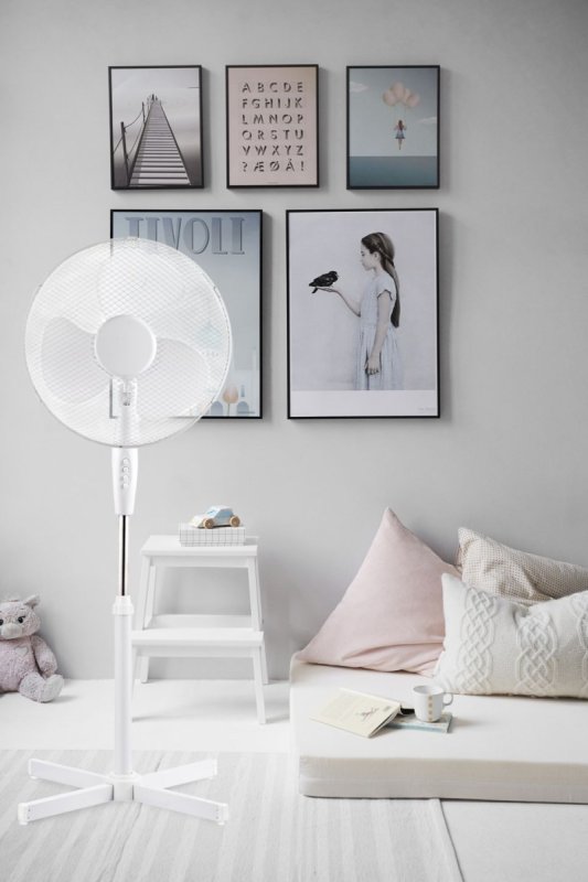 Platinet PSF1616W stojanový ventilátor 40 cm, oscilace, bílá - obrázek č. 1