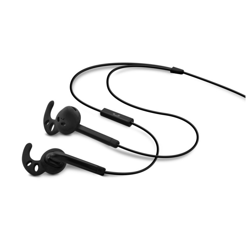 Sportovní sluchátka s mik. FIXED EGG3, IPX3, černá - obrázek produktu