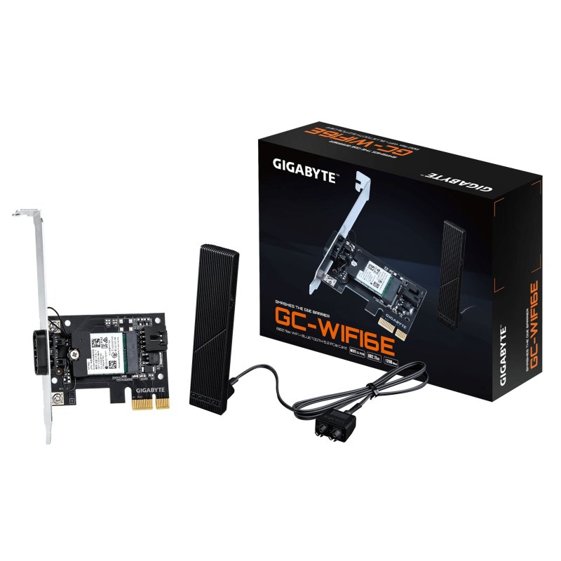 GIGABYTE PCI-E Wifi+BT 1200MBps 802.11a / x Wi-Fi 6E - obrázek produktu