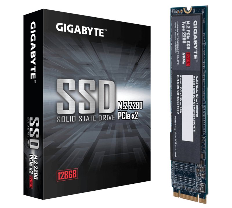GIGABYTE M.2 PCIe SSD 128GB NVMe - obrázek produktu