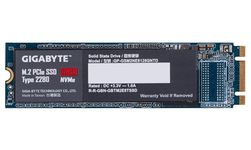 GIGABYTE M.2 PCIe SSD 128GB NVMe - obrázek č. 1