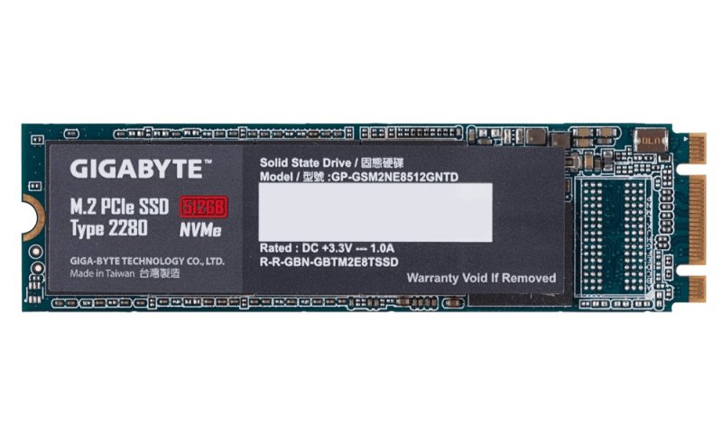 GIGABYTE M.2 PCIe SSD 512GB NVMe - obrázek produktu