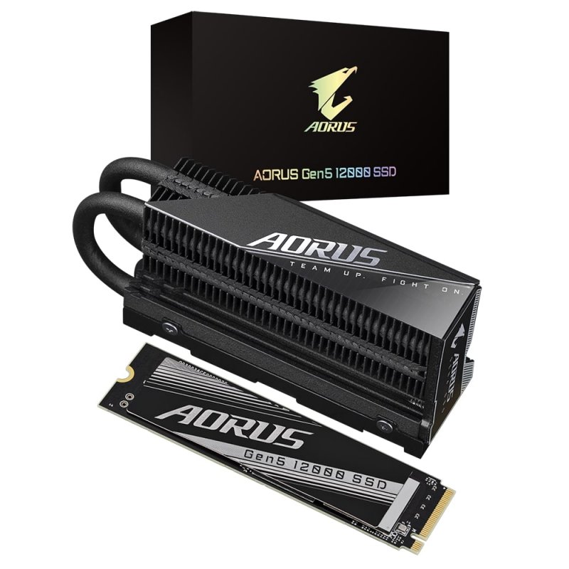 Gigabyte AORUS Gen5 12000/ 1TB/ SSD/ M.2 NVMe/ Černá/ 5R - obrázek produktu