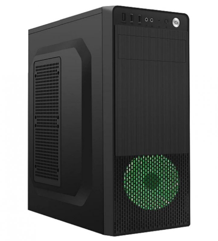 Gembird Computer case Midi Tower Fornax 150 Green USB 3.0 - obrázek produktu