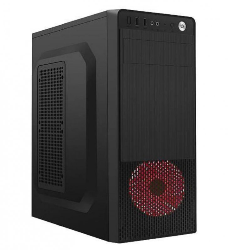Gembird Computer case Midi Tower Fornax 150 Red USB 3.0 - obrázek produktu