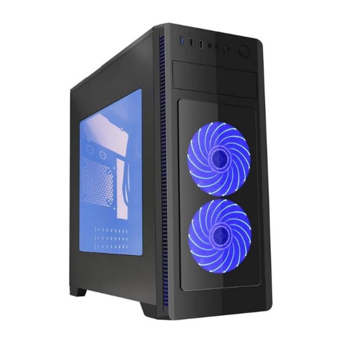 Gembird Computer case Midi Tower Fornax 1000 blue - obrázek produktu