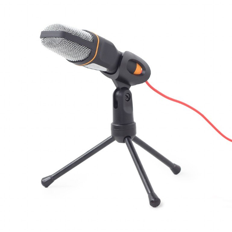 GEMBIRD Desktop microphone with a tripod, black - obrázek produktu
