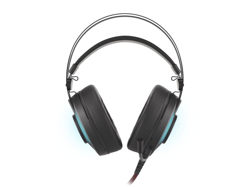 Herní stereo sluchátka Genesis NEON 600, RGB podsvícení, černé - obrázek č. 4