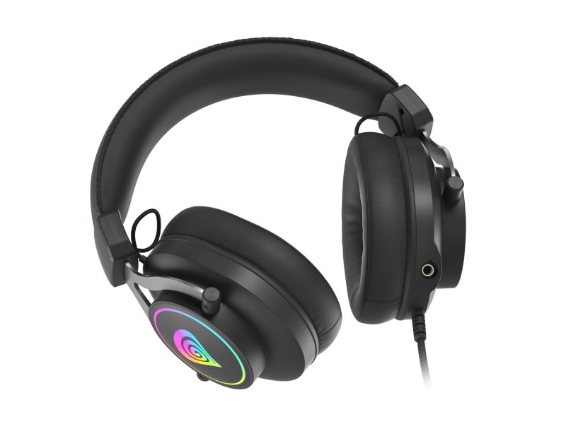 GENESIS herní sluchátka s mikrofonem NEON 750, RGB podsvícení, černé - obrázek č. 4