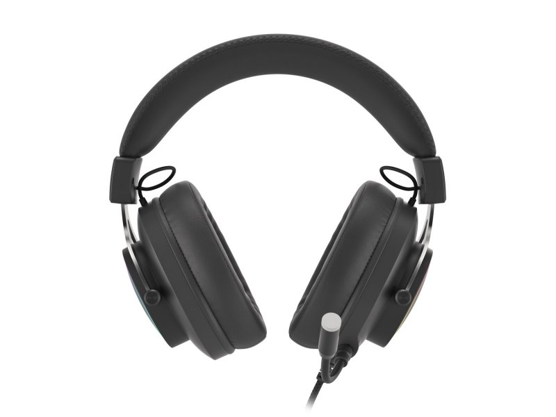 GENESIS herní sluchátka s mikrofonem NEON 750, RGB podsvícení, černé - obrázek č. 2