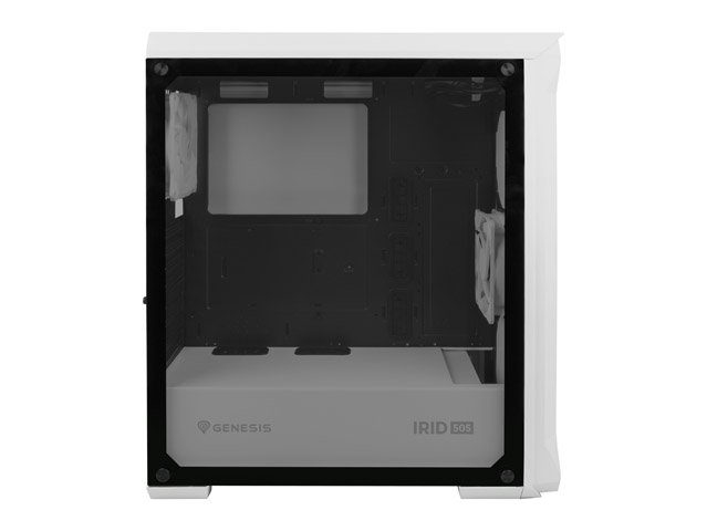 Počítačová skříň Genesis IRID 505 WHITE MIDI TOWER(USB 3.0), 2x 120mm ventilátory - obrázek č. 7