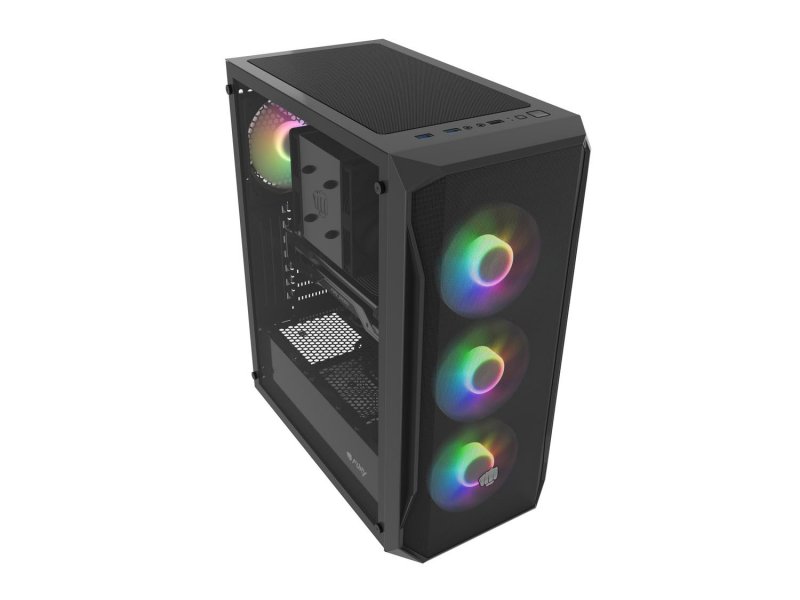 PC skříň Fury SHOBO / Midi Tower / Transpar. / Černá - obrázek č. 12