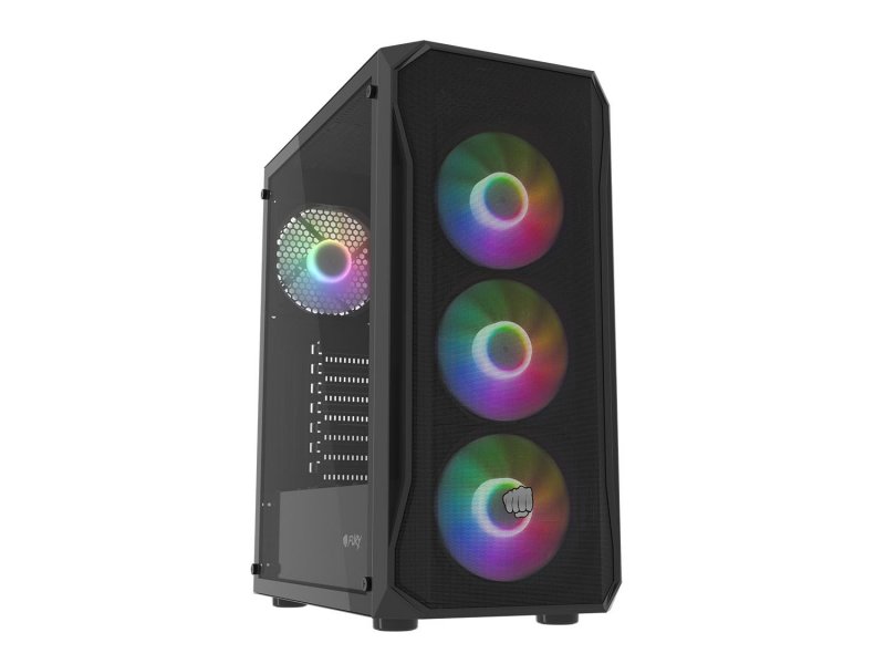 PC skříň Fury SHOBO / Midi Tower / Transpar. / Černá - obrázek produktu