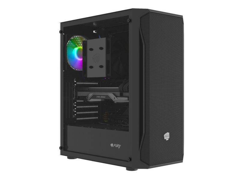 PC skříň Fury SHOBO SH4 RGB Midi Tower, Window, - obrázek č. 5