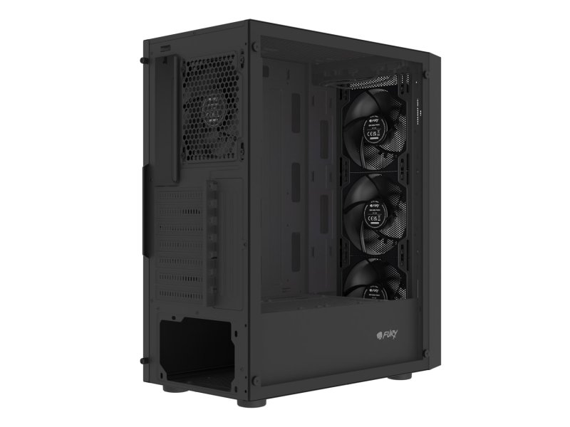 PC skříň Fury SHOBO SH8, Midi Tower, Černá - obrázek č. 4
