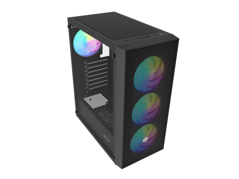 PC skříň Fury SHOBO SH8F, ARGB , Midi Tower, Černá - obrázek č. 14