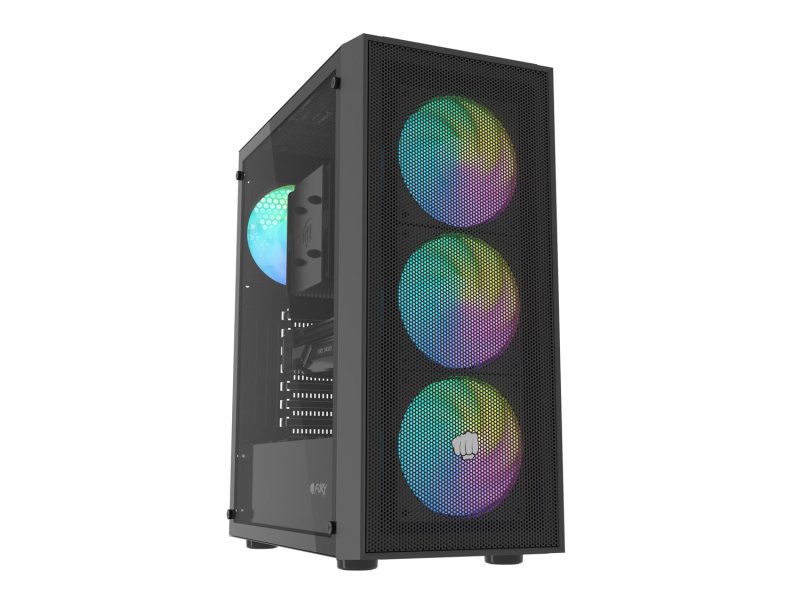 PC skříň Fury SHOBO SH8F, ARGB , Midi Tower, Černá - obrázek č. 9