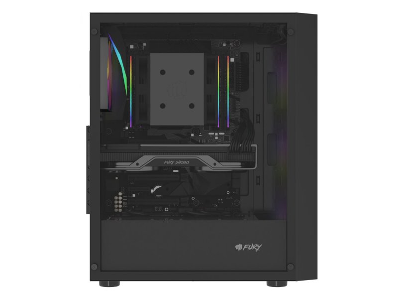 PC skříň Fury SHOBO SH8F, ARGB , Midi Tower, Černá - obrázek č. 17