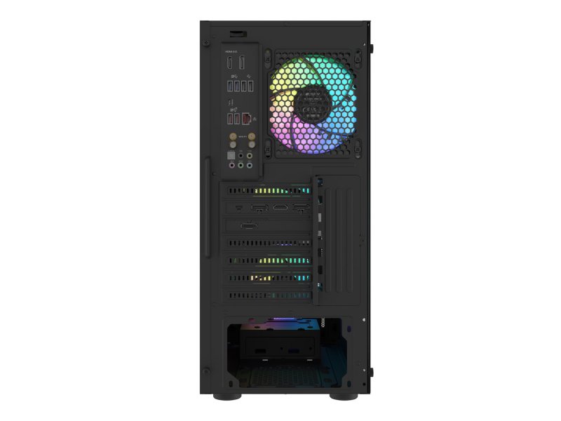 PC skříň Fury SHOBO SH8F, ARGB , Midi Tower, Černá - obrázek č. 6