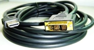 Kabel HDMI-DVI 4,5m,M/ M stín.,zlacené kontakty 1.3 - obrázek produktu