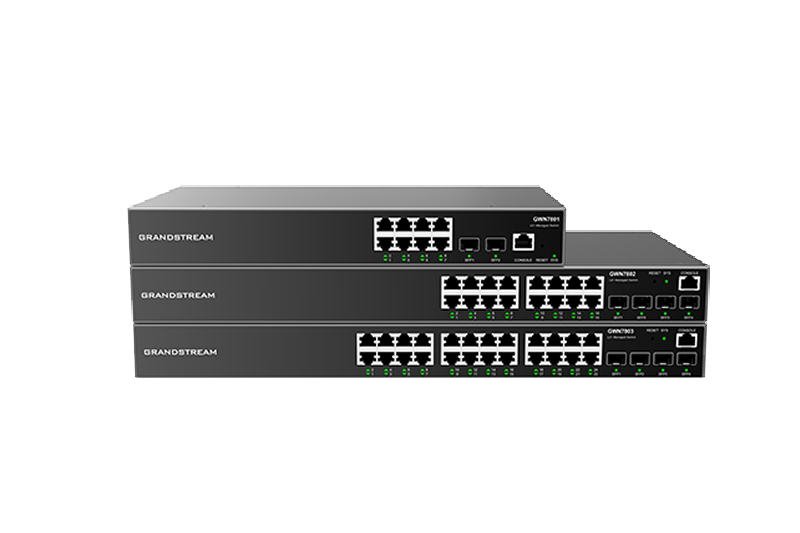 Grandstream GWN7803P Managed Network PoE Switch 24 1Gbps portů s PoE, 4 SFP porty - obrázek č. 1