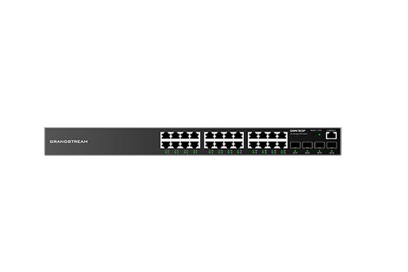 Grandstream GWN7803P Managed Network PoE Switch 24 1Gbps portů s PoE, 4 SFP porty - obrázek produktu