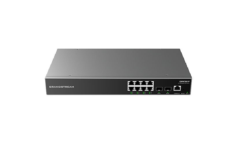 Grandstream GWN7801 Managed Network Switch 8 1Gbps portů, 2 SFP porty - obrázek produktu