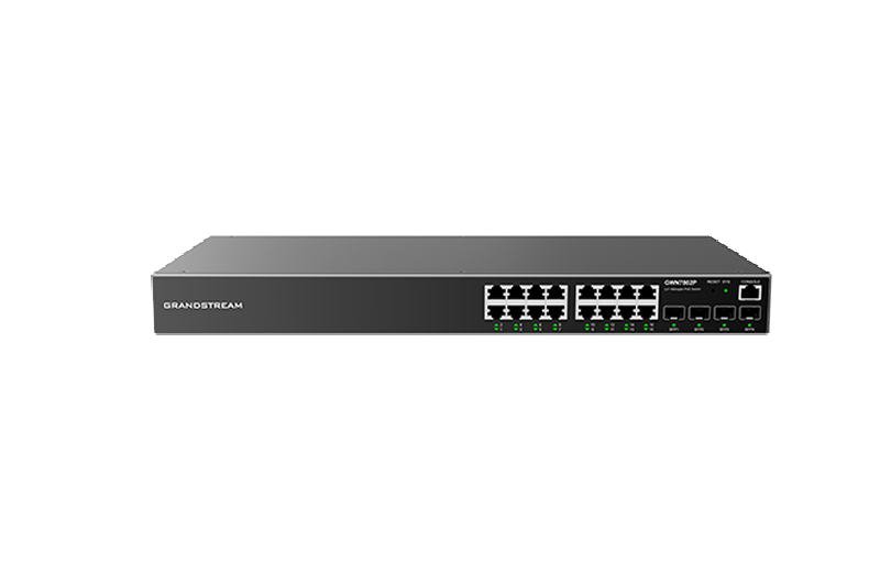 Grandstream GWN7802P Managed Network PoE Switch 16 1Gbps portů s PoE, 4 SFP porty - obrázek produktu