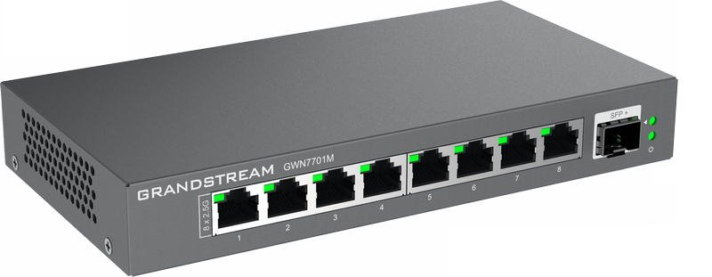 Grandstream GWN7701M Unmanaged Network Switch 8x2,5Gb portů /  1 SFP+ - obrázek č. 3