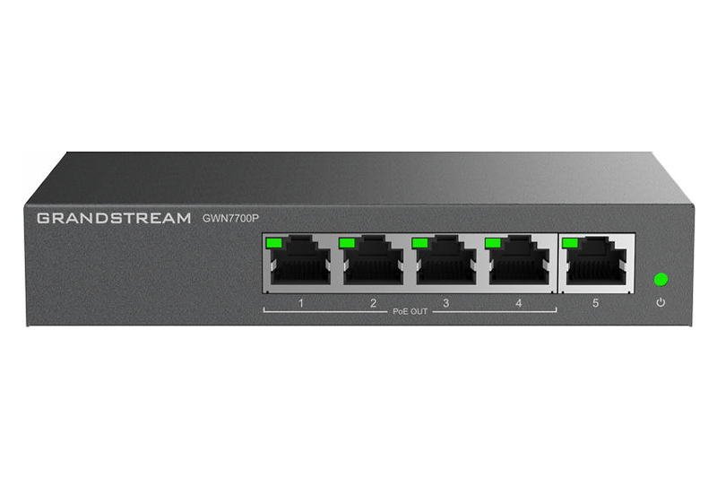Grandstream GWN7700P Unmanaged Network Switch 5 portů /  4 PoE out - obrázek produktu
