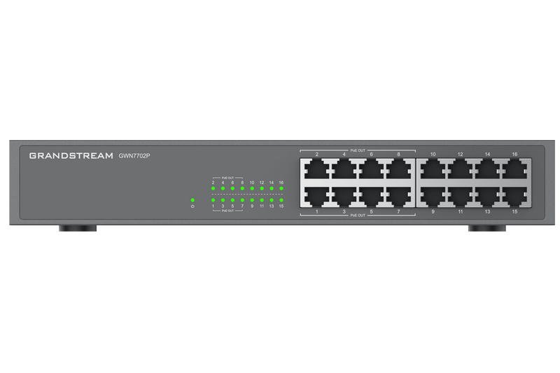Grandstream GWN7702P Unmanaged Network Switch 16 portů /  8 PoE out - obrázek produktu