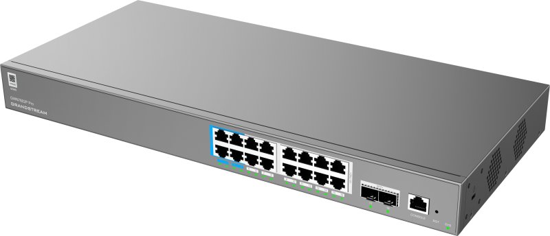 Grandstream GWN7802P Pro L2++ Managed Network switch, 16x 1Gb RJ45, PoE++, SFP+, DHCP, CLI, VLAN - obrázek č. 3