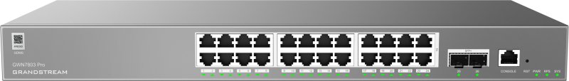 Grandstream GWN7803 Pro  L2++ Managed switch, 24 portů, 2x SFP+, DHCP, QoS, VLAN, CLI - obrázek č. 1
